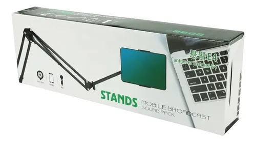 Base Atril Tripode Holder Celular Tablet Grua Brazo Ajustabl