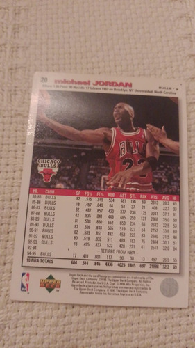 Carta De Michael Jordan Nba