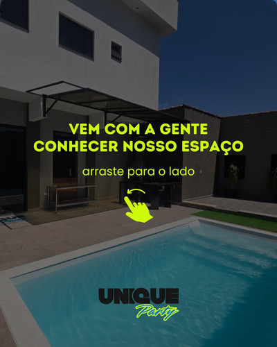 Salão De Festa Com Piscina E Mini Campo
