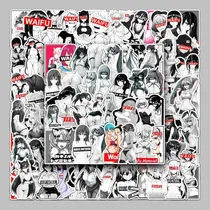 Comprar 100 Calcomanías Sexy De Anime Girl, Calcomanías Waifu Para A
