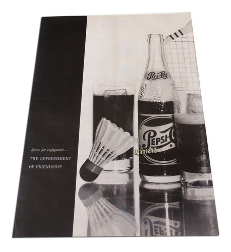 Dante42 Publicidad Antigua Retro Gaseosa Pepsi Cola 1960
