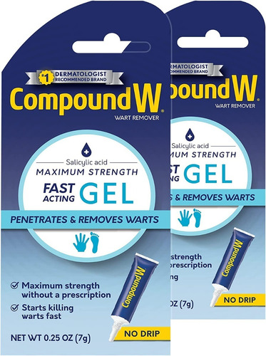 Compound W Fast Acting Gel Wart Remover 2 Pack