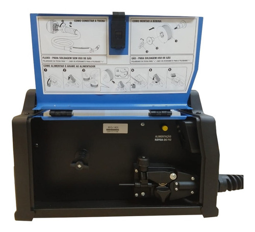 Imagem 10 de 10 de Maquina Multiprocesso 140a+4 Esquadros 12kg+arame 0.8 S/ Gás