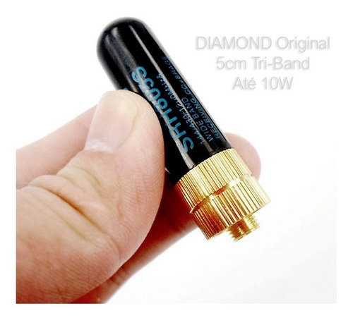 Imagem 5 de 10 de Mini Antena P Rádio Ht Baofeng Uv-5r 777s Uv-9r Etc 5cm Ouro