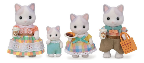 Sylvanian Families Família Dos Gatos De Leite 5738