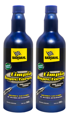 Kit Aditivo Limpia Inyectores Nafta Bardahl 500ml X 2