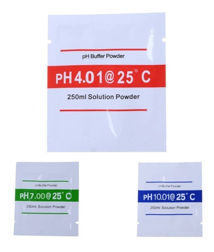 Polvo Buffer Solución Calibración Medidor De Ph 6 Piezas