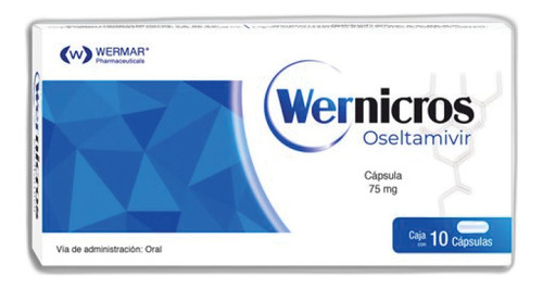 Wernicros Oseltamivir 75mg 10 Capsulas Orales P2