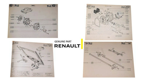 Catalogo De Piezas Renault 16 - Repuestos Y Accesorios