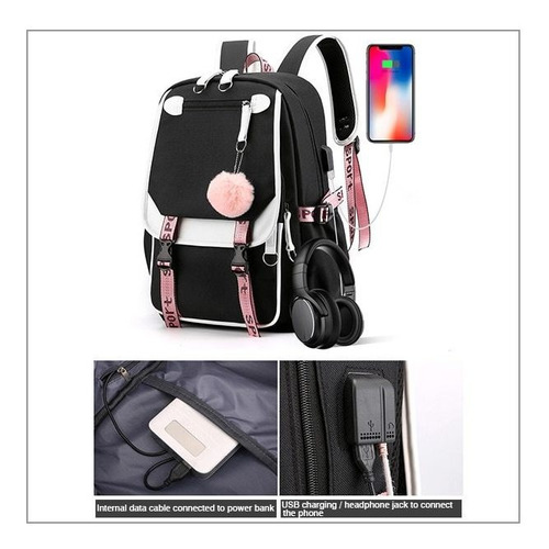 Mochila Juvenil Creativa Bolsa Informal De Puerto Usb De Est Mochila Juvenil Creativa Bolsa Informal De Puerto Usb De Est