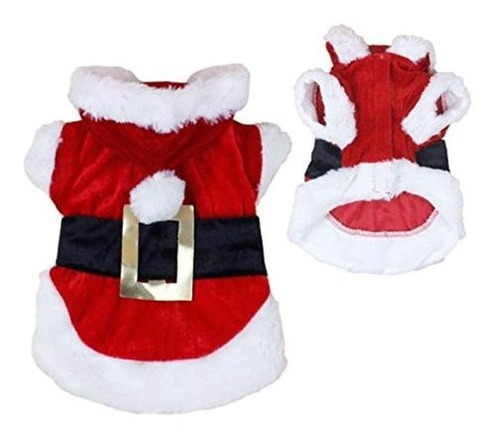 Ropa De Abrigo Idepet Perro De Santa Navidad Del Traje De Pe