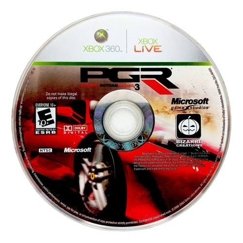Pgr 3 Project Gotham Racing Xbox 360 En Español (Reacondicionado)
