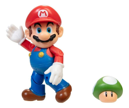 Set De 5 Figuras Mario, Wave 36, 10cm Altura Articulada
