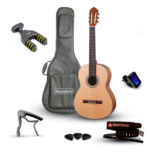 Kit Violão Yamaha C40mii Nylon Acústico Clássico