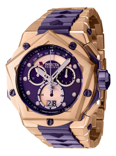 Reloj Invicta 39254 Púrpura, Oro Rosa Hombres