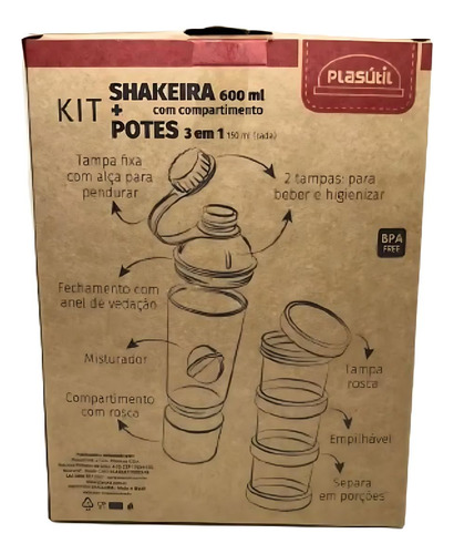 Kit Shakeira E Potes 3 Em 1 Homem Aranha Plasútil