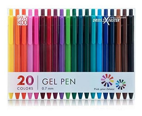 Bolígrafos De Tinta De Ge Parkoo Retractable Gel Pens 0.7mm 