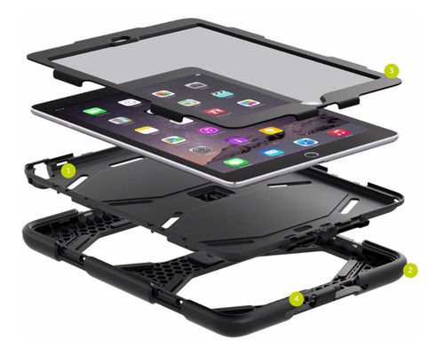 Capa Survivor iPad Air 1 Apple Anti Queda Impacto E Choque