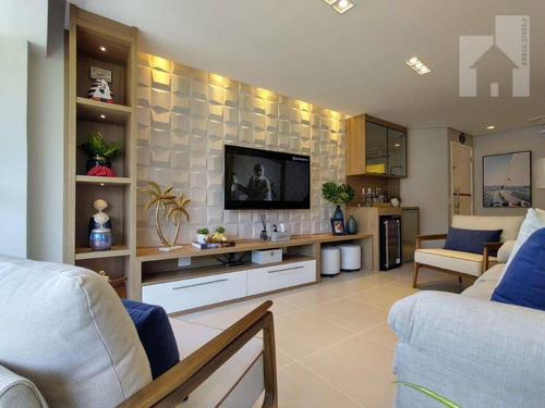 Imagem 1 de 30 de Apartamento Mobiliado Com 3 Dormitórios À Venda, 110 M² - Riviera De São Lourenço - Bertioga/sp - Ap1895