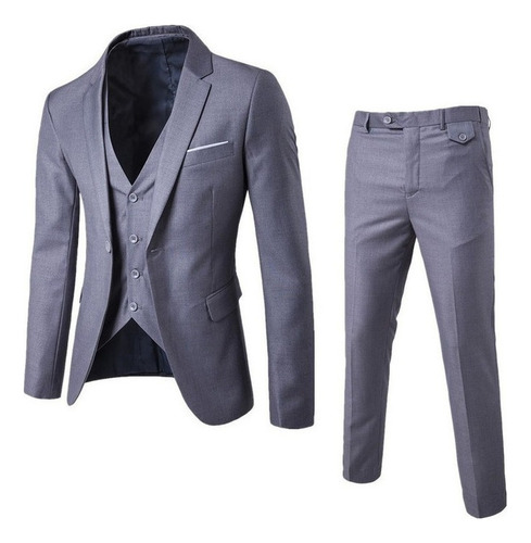 Traje De Novio Para Hombre Business 3 Piezas