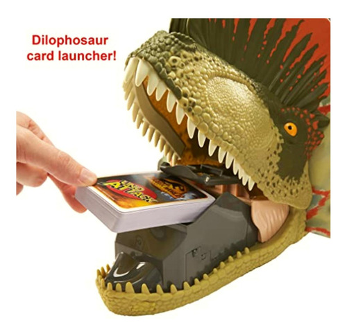 Uno Attack Jurassic World Dominion Card Game With Dinosaur