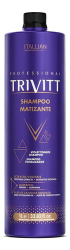 Shampoo Matizador 1l Profissional Trivitt Itallian Hairtech