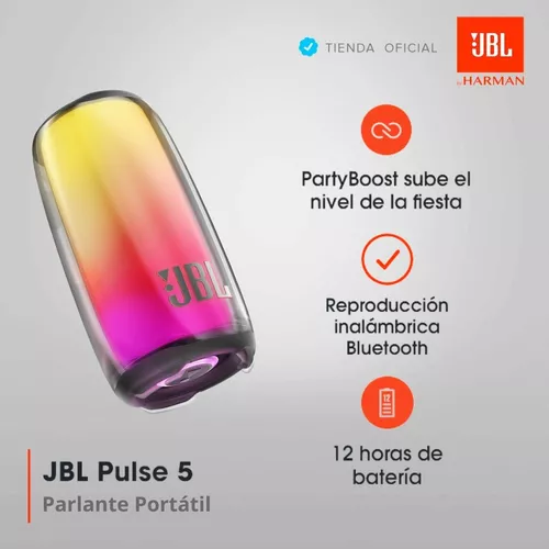 Parlante Portatil Jbl Pulse 5 Bluetooth 5.3 40w Show De Luz