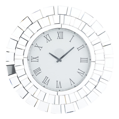 Deco 79 Reloj De Pared Con Espejo Starburst De Madera, 2 X .