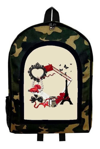 Mochila Camuflada Betty Boop Modelo 98