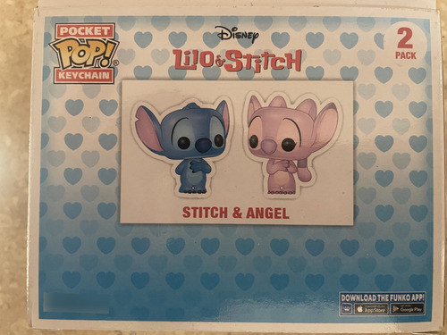 Funko 2 Llaveros Funko Stitch Y Angel Disney Pop! Keychain (Usado)
