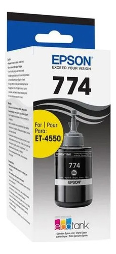 Botella Tinta Epson 774 Negra. Et-3600/ 4550 / Et-16500