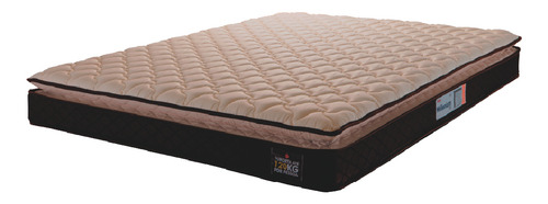 Colchão espuma D33 Pillow top Millenium bege queen marrom Hellen