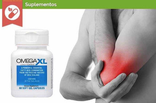 Omega Xl (60 Cápsulas) Alivio Del Dolor Articular, Omega 3 Sabor Sin Sabor