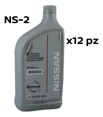 12 Lt Aceite Transmisión Cvt Nissan Fluence 2015