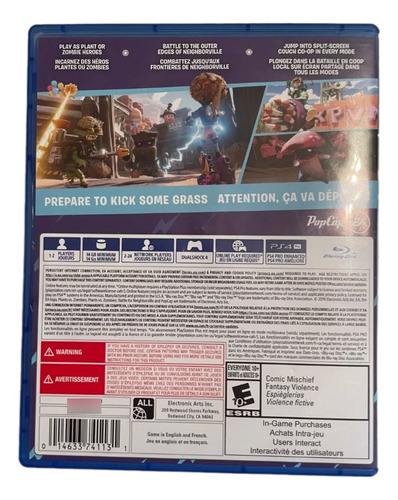Plants Vs Zombies: Battle For Neighborville, Ps4 Fisico (Reacondicionado)