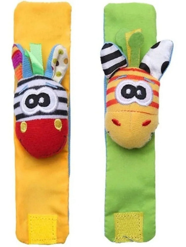Imagem 6 de 6 de Kit Lamaze Bebê Meia E Pulseira Chocalho 4 Peças Sozzy