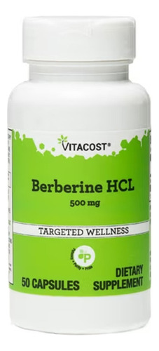Berberina Hcl Vitacost 500 Mg  50 Cápsulas 