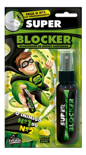 Bloqueador De Odores Sanitários Super Blocker 60ml Spray