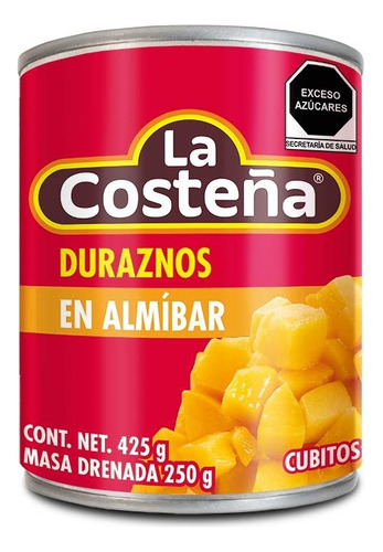 3 Pza Duraznos En Almíbar La Costeña En Mitades 820 G