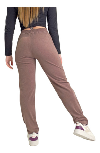 Jogging Recto Mujer Tiro Alto Abrigado Darlon Soft