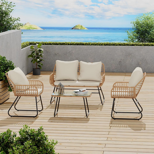 Excelente Juego De Comedor Para Patio Al Aire Libre,5pcs Ca