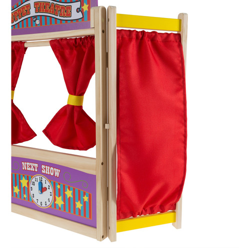 Teatro De Marionetas De Mesa ¡hola! ¡juega! Con Cortinas, Pi