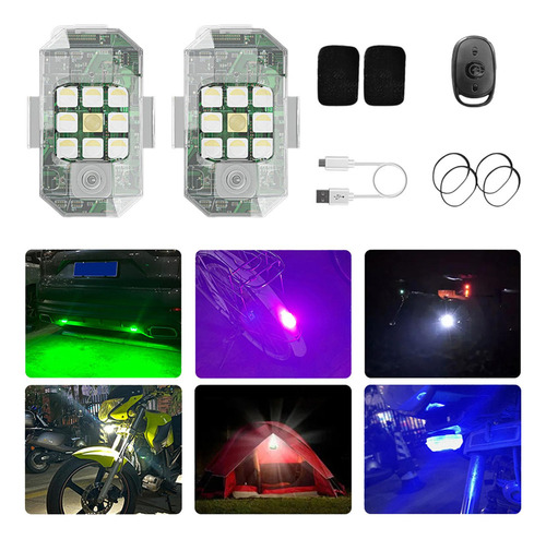 Luces Estroboscópicas Led Para Aviones Con Control Remoto,
