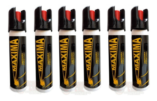 Imagen 2 de 9 de Gas Pimienta Lacrimogeno 90 G Paquete 6 Piezas Llavero Maxim