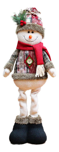 Muñeco Peluche Navidad Reno Papa Noel, Muñeco Nieve Pie 55cm