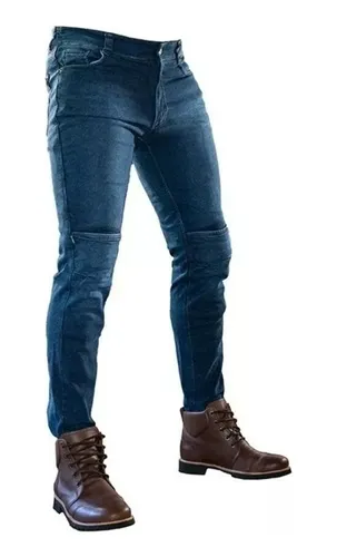 Pantalon Jean Moto Brooklyn Kingman Protecciones Kevlar