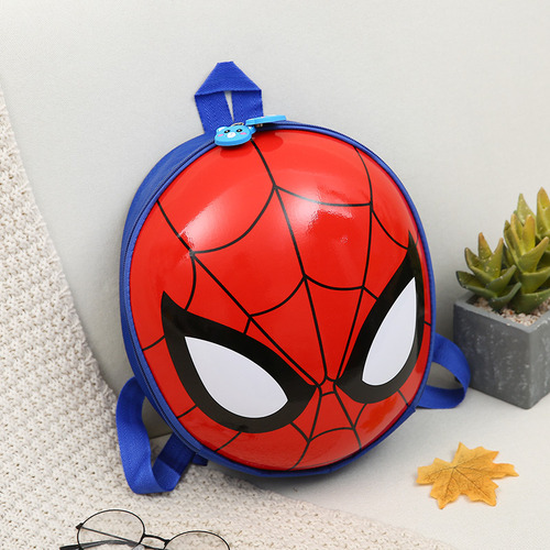 Mochila Caparazón Araña Estilo Único Ligera Y Resistente Ideal Escuela Viajes O Cosplay Diseño Ergonómico El Día Del Niño Y El Primer Día Color Rojo Y Azul Diseño De La Tela Liso