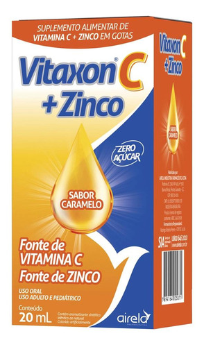 Vitaxon Vitamina C + Zinco 20ml Gotas Airela