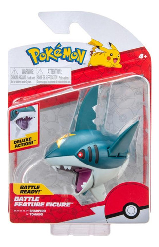 Figura De Ação Pokémon Sharpedo Deluxe Sunny 2602 - 10cm