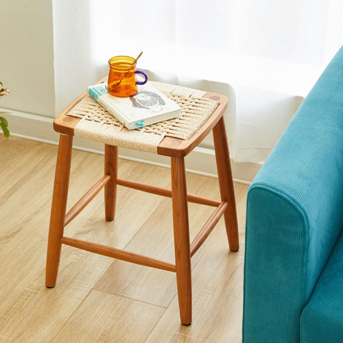 Ooksen Taburete De Comedor Taburete De Bar De Madera Sin